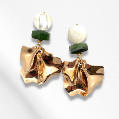 Liza Earrings - Emerald