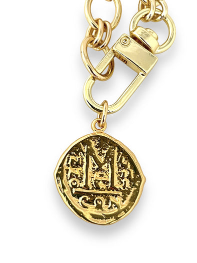 Greek Roman Vermeil Coin Pendant