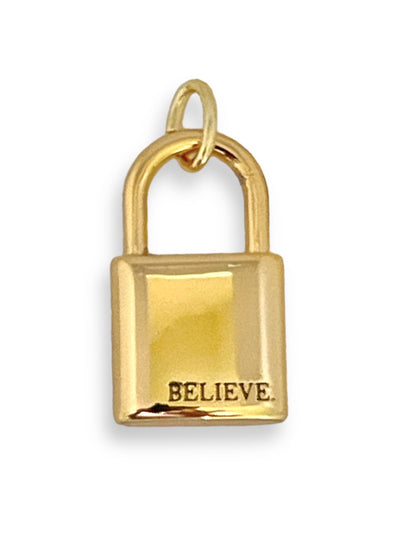 Believe Lock Pendant