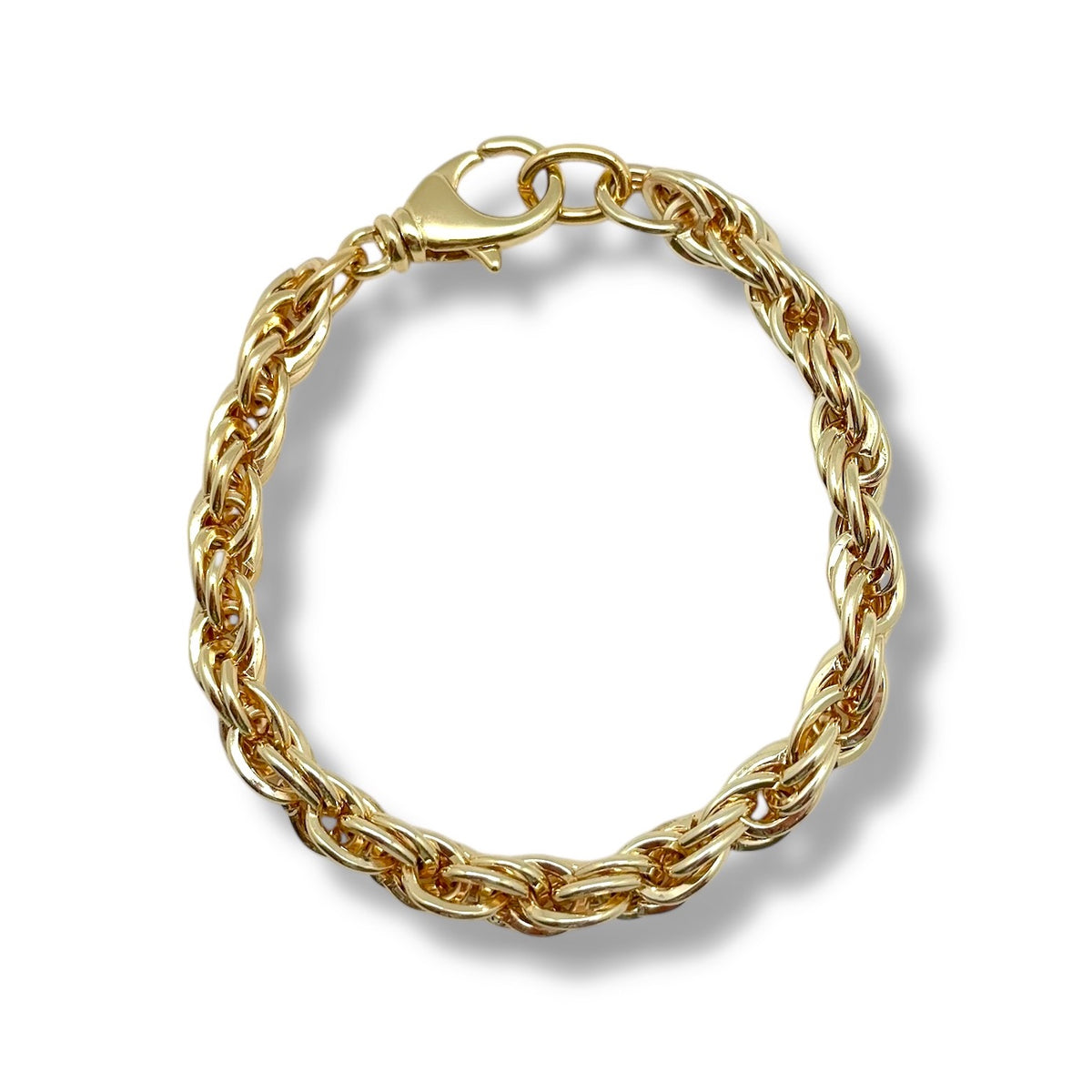 【HYERES LOR】23SS★ H edition BR(Y) Rope Chain Bracelet 10K Hollow Gold Rope Chain Bracelet - 8