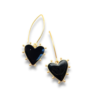 Heart Earrings - 5 color choices
