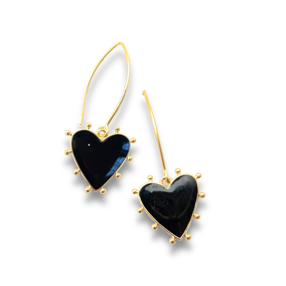 Heart Earrings - 2 color choices