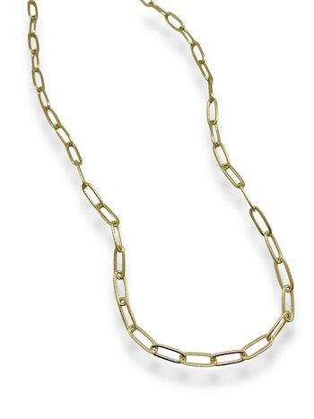 Gold Filled Paperclip Layering Necklace