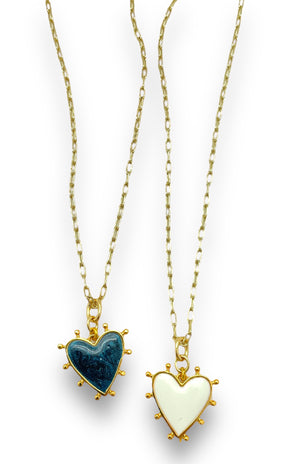 Heart Necklace - 4 color options