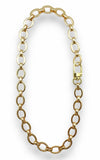 Gold Filled Oval Thick Chain Necklace