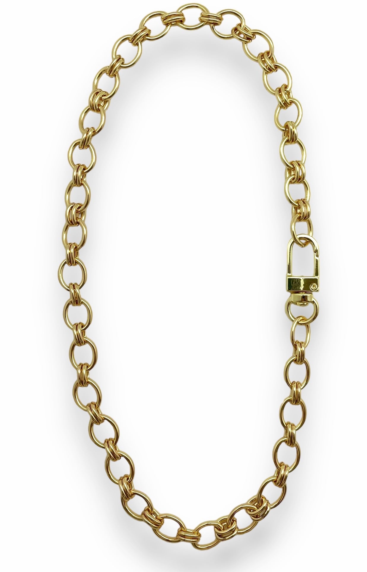 Gold Filled Interlocking Chain Necklace – Shiver + Duke