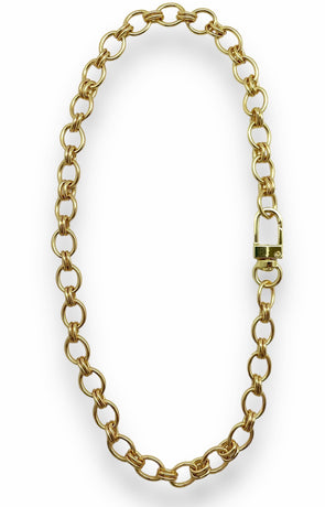 Gold Filled Interlocking Chain Necklace