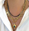 Gold Filled Interlocking Chain Necklace