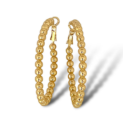 Gold Filled Ball Hoops