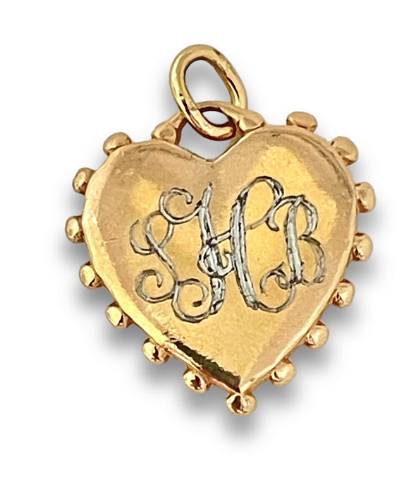 Monogram Heart Pendant