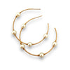 Wired Pearl Hoops