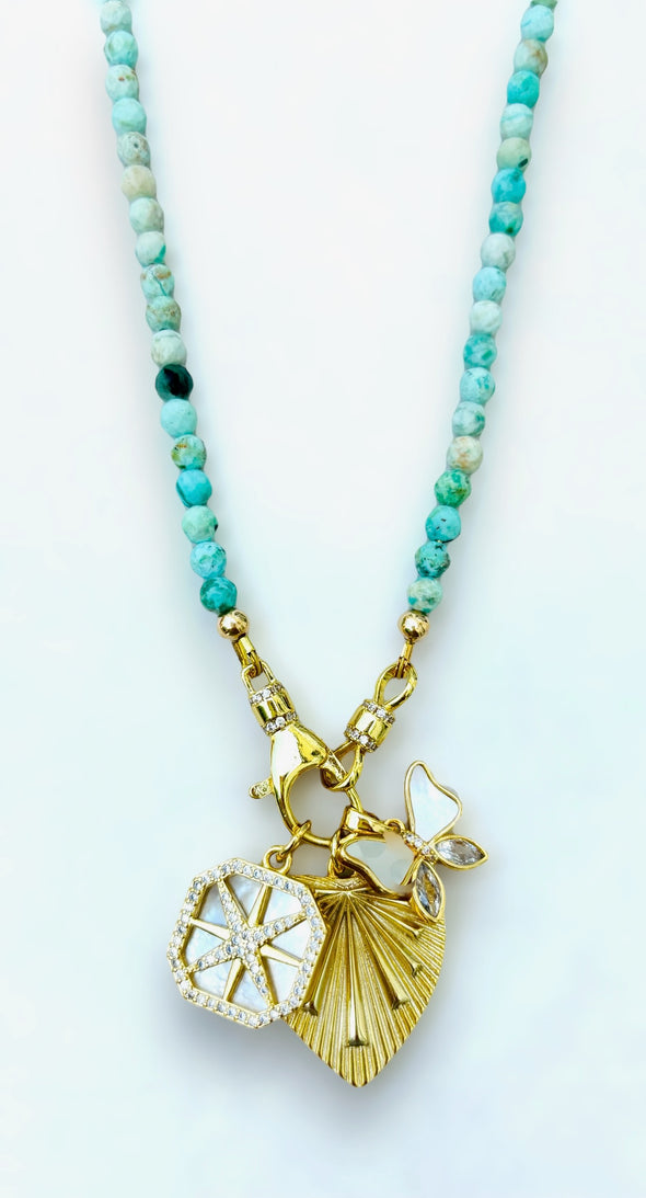 Peruvian Turquoise Beaded Necklace