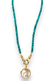 Green Turquoise Beaded Necklace