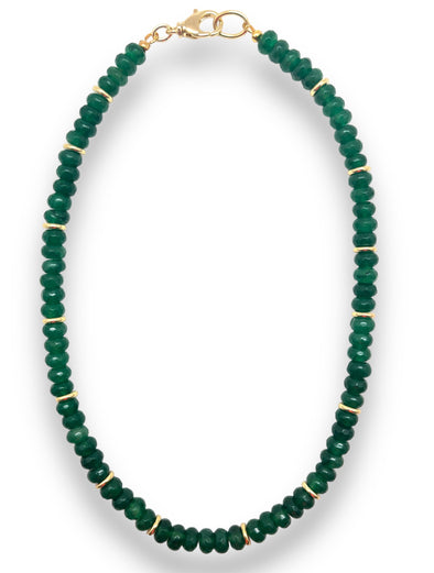 Emerald Jade Beaded Necklace