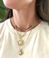 Gold Filled Stone Layering Necklace - 2 color choices