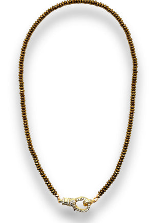 Gold Hematite Necklace