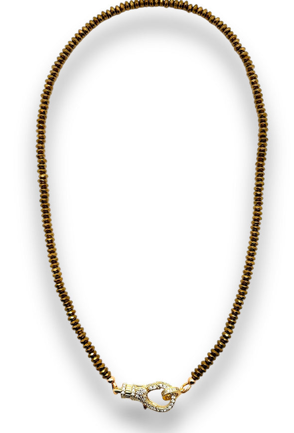 Gold Hematite Necklace