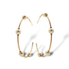 Wired Pearl Hoops