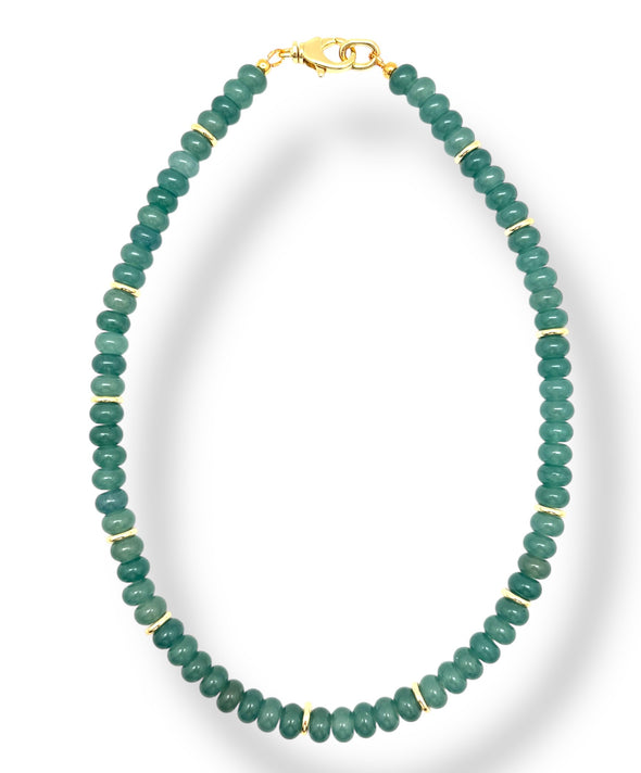 Smoky Green Jade Necklace