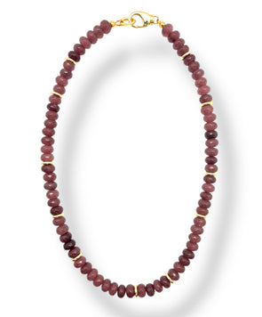 Wine Jade Necklace