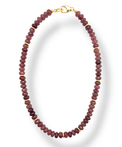 Wine Jade Necklace