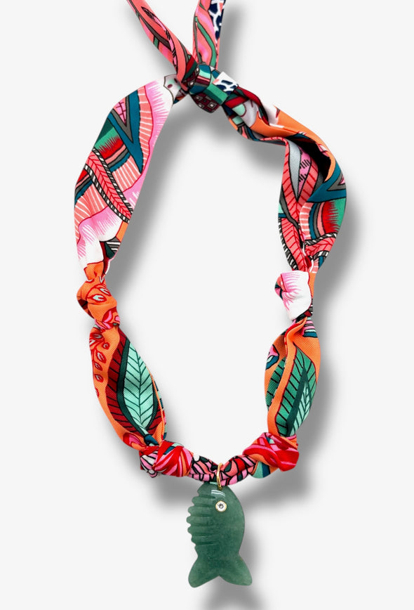Fortune Fish Scarf Necklace