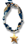 Golden Star Scarf Necklace