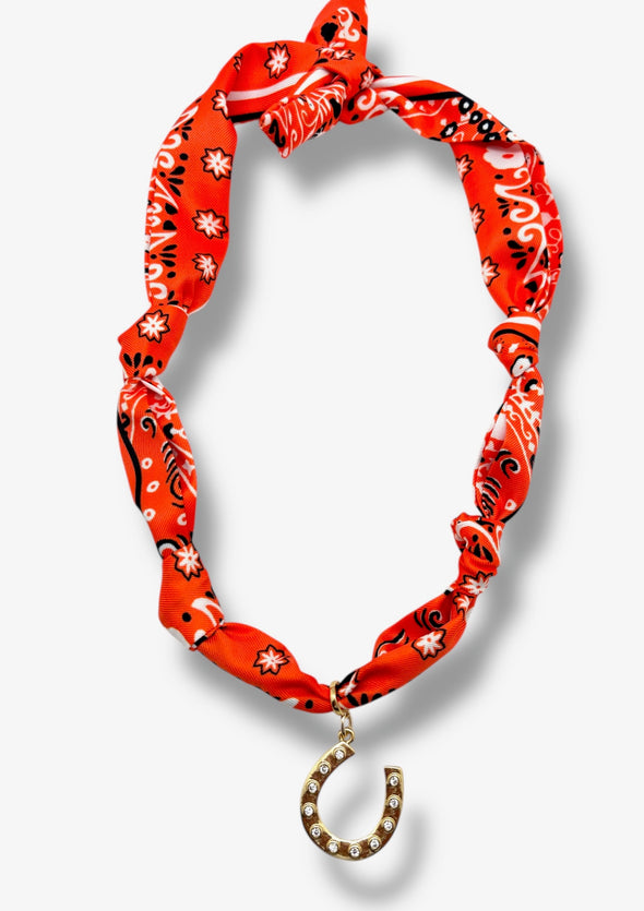 Game Day Lucky Horseshoe Necklace