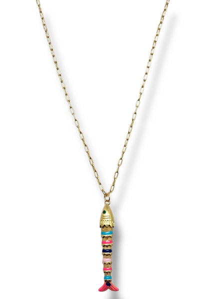 The Rainbow Sardine Necklace