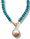 Turquoise Ocean Pearl Necklace