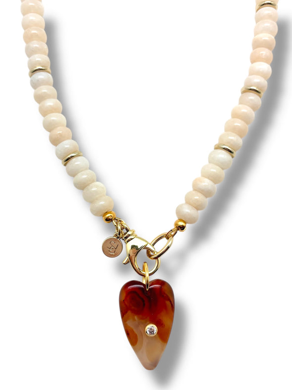 Carnelian Heart Pendant