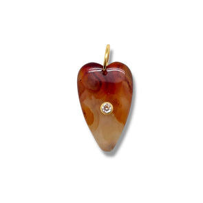 Carnelian Heart Pendant