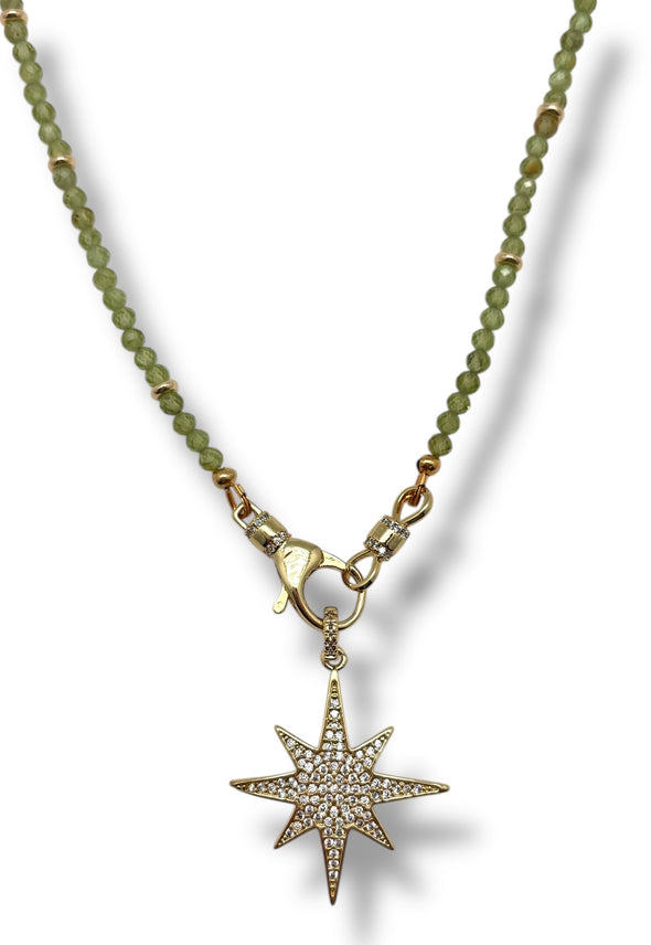 Pave North Star Pendant