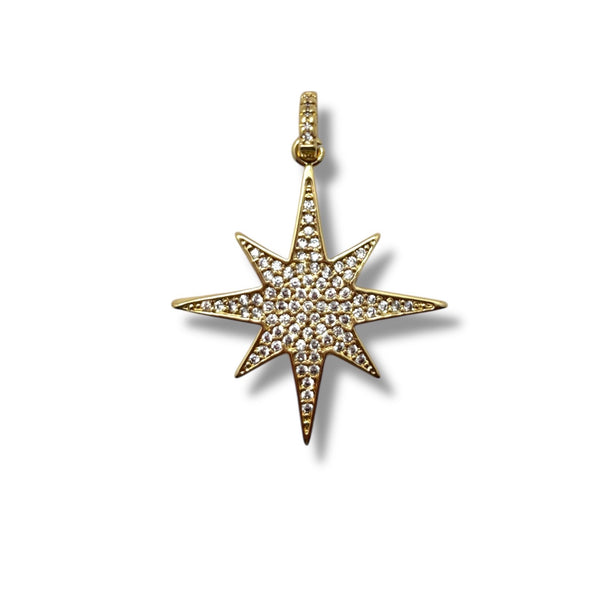 Pave North Star Pendant