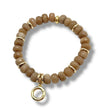 Khaki Jade Bead Bracelet